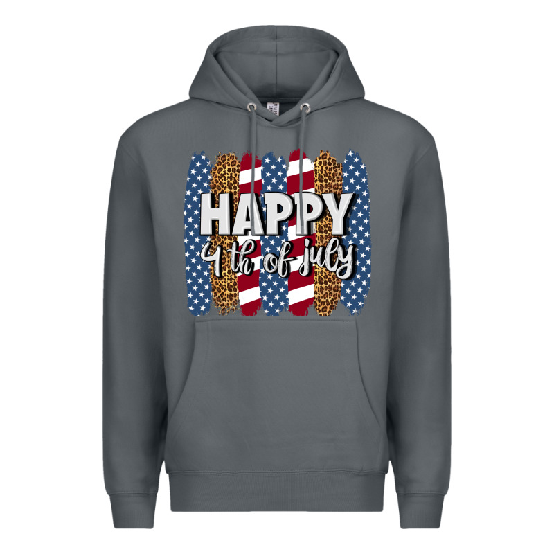 Happy 4th Of July Brushstrokes Premium Hoodie by BundleAndBundleShop | Teevron
