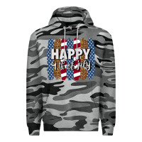 Slate Camo happy 4th of july brushstrokes Premium Hoodie - BundleAndBundleShop