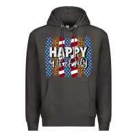 Smoke happy 4th of july brushstrokes Premium Hoodie - BundleAndBundleShop