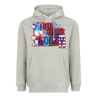 Moon Dust red white boozy billie wilder Heavyweight Hoodie - texasbilliewilder