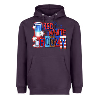 Plum red white boozy billie wilder Heavyweight Hoodie - texasbilliewilder