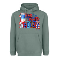 Sage red white boozy billie wilder Heavyweight Hoodie - texasbilliewilder