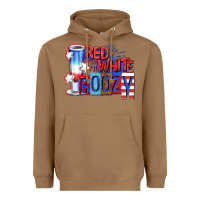 Toasted Coconut red white boozy billie wilder Heavyweight Hoodie - texasbilliewilder