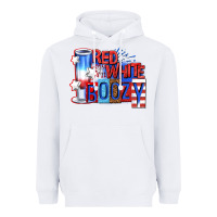 White red white boozy billie wilder Heavyweight Hoodie - texasbilliewilder