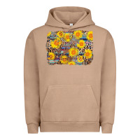 Pigment Burro aztec sunflower leopard background Urban Hoodie - AdoDesignShop