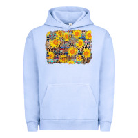 Pigment Grape Ice aztec sunflower leopard background Urban Hoodie - AdoDesignShop