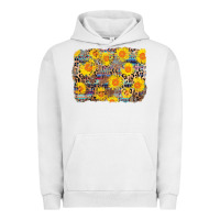 Pigment Lunar Rock aztec sunflower leopard background Urban Hoodie - AdoDesignShop
