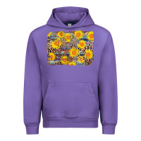Tulip aztec sunflower leopard background Urban Hoodie - AdoDesignShop