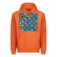 Carrot 4th of july sunflowers hotdog seamless pattern Premium Hoodie - BundleAndBundleShop