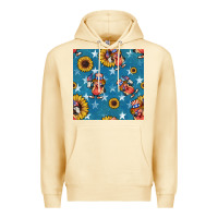 Pina Colada 4th of july sunflowers hotdog seamless pattern Premium Hoodie - BundleAndBundleShop