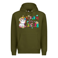 Army Green sparkle like a unicorn Premium Hoodie - AdoDesignShop