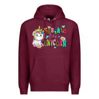 Burgundy sparkle like a unicorn Premium Hoodie - AdoDesignShop