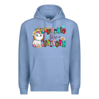 Colony Blue sparkle like a unicorn Premium Hoodie - AdoDesignShop