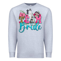 Heather Grey team bride Premium Sweatshirt - Zillion Design Studio