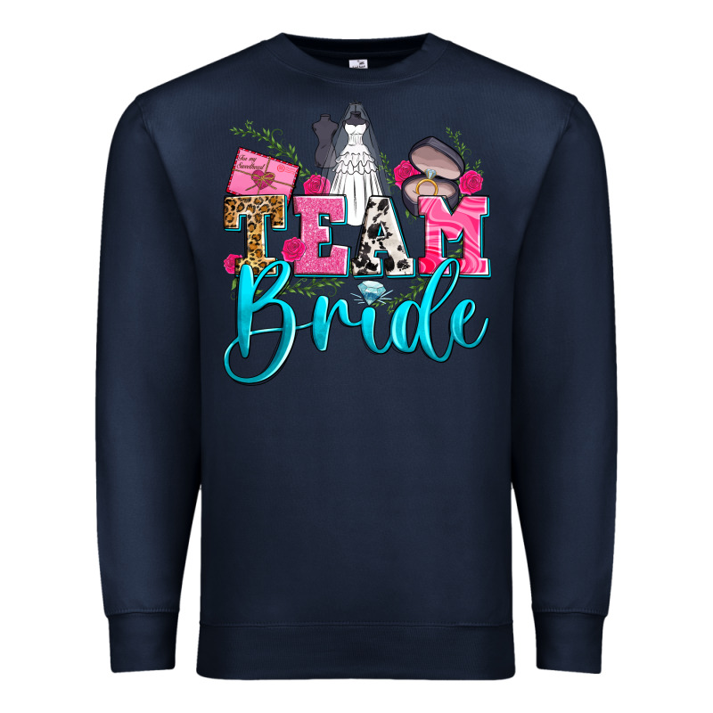 Team Bride Premium Sweatshirt by Zillion Design Studio | Teevron