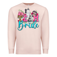Pale Pink team bride Premium Sweatshirt - Zillion Design Studio