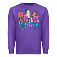 Purple team bride Premium Sweatshirt - Zillion Design Studio