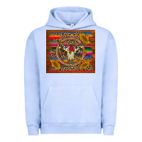Pigment Grape Ice serape sunflowers bull skull background Urban Hoodie - Artiststas