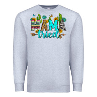 Heather Grey mama tried Premium Sweatshirt - Zillion Design Studio