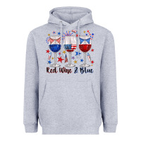 Heather Grey red wine and blue wine glasses Heavyweight Hoodie - texasbilliewilder