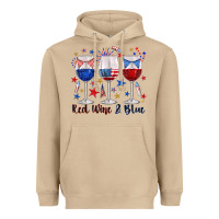 Mushroom red wine and blue wine glasses Heavyweight Hoodie - texasbilliewilder