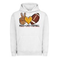 Pigment Lunar Rock peace love football Urban Hoodie - AdoDesignShop