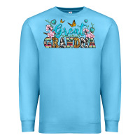 Ocean Blue great grandma Premium Sweatshirt - Zillion Design Studio