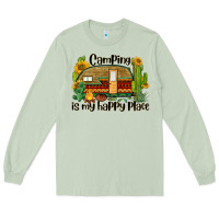 Matcha camping is my happy place caravan Long Sleeve Tee - BarkalooDesign