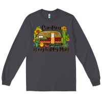 Smoke camping is my happy place caravan Long Sleeve Tee - BarkalooDesign