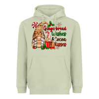 Matcha gingerbread wishes and cocoa kisses Heavyweight Hoodie - Zillion Design Studio