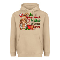 Gingerbread Wishes And Cocoa Kisses Heavyweight Hoodie | Teevron