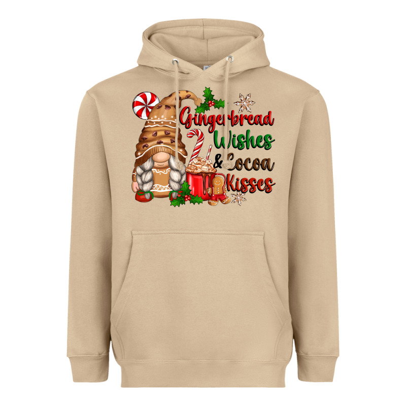 Gingerbread Wishes And Cocoa Kisses Heavyweight Hoodie by Zillion Design Studio | Teevron