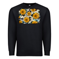 Black cowhide sunflower pattern Premium Sweatshirt - Zillion Design Studio