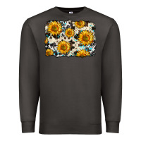 Smoke cowhide sunflower pattern Premium Sweatshirt - Zillion Design Studio