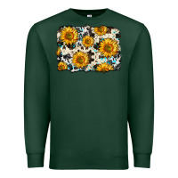 Sports Green cowhide sunflower pattern Premium Sweatshirt - Zillion Design Studio