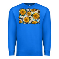 True Royal cowhide sunflower pattern Premium Sweatshirt - Zillion Design Studio