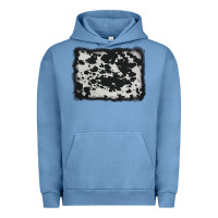Pigment Pebble Blue cowhide background Urban Hoodie - AdoDesignShop