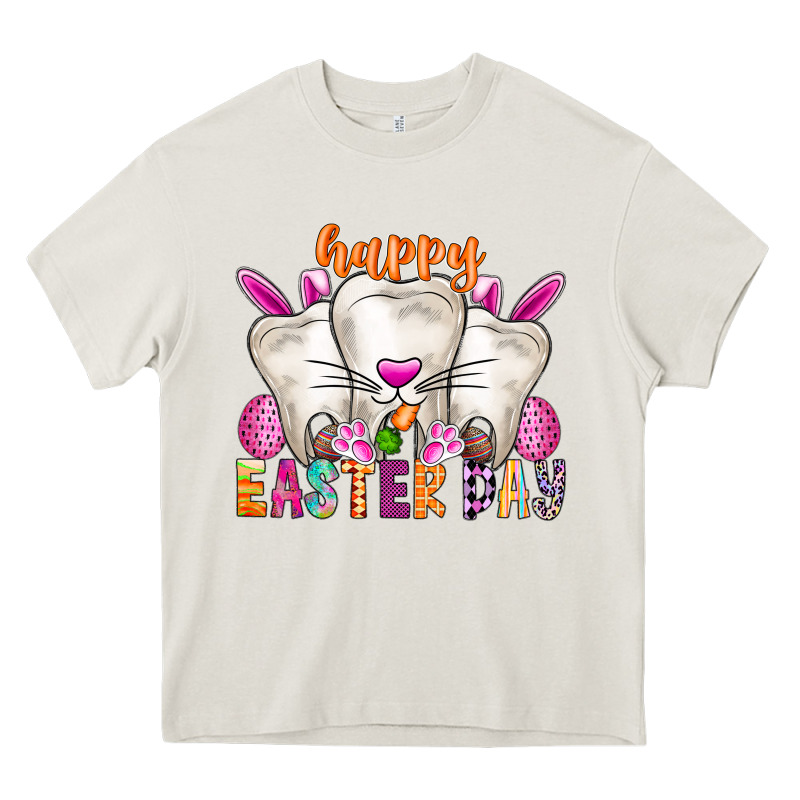 Happy Easter Heavy Core Tee by CowhideDigitalArt | Teevron