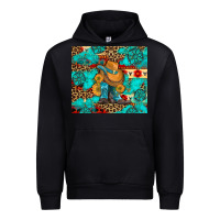 Black cowboy boots with turquoise and aztec Urban Hoodie - Artiststas