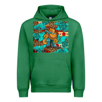 Emerald cowboy boots with turquoise and aztec Urban Hoodie - Artiststas