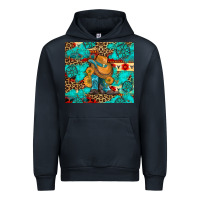 Navy cowboy boots with turquoise and aztec Urban Hoodie - Artiststas