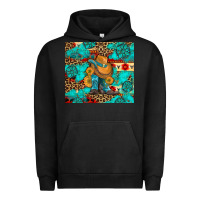 Pigment Black cowboy boots with turquoise and aztec Urban Hoodie - Artiststas