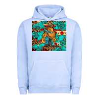Pigment Grape Ice cowboy boots with turquoise and aztec Urban Hoodie - Artiststas