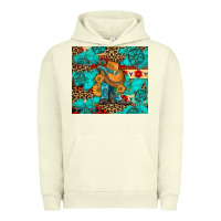 Pigment Pistachio cowboy boots with turquoise and aztec Urban Hoodie - Artiststas