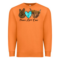 Carrot peace love cow Premium Sweatshirt - RanaPortraitStore