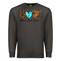 Smoke peace love cow Premium Sweatshirt - RanaPortraitStore