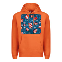 Carrot 4th uf july strawberries seamless pattern Premium Hoodie - BundleAndBundleShop