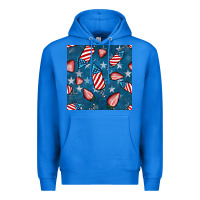 True Royal 4th uf july strawberries seamless pattern Premium Hoodie - BundleAndBundleShop