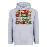 Heather Grey tis the season to bake cookies Heavyweight Hoodie - Zillion Design Studio