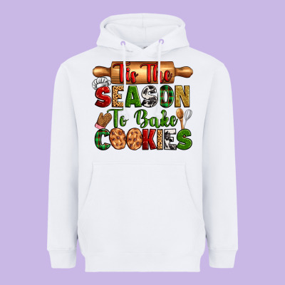 Tis The Season To Bake Cookies Heavyweight Hoodie Designed By Zillion Design Studio